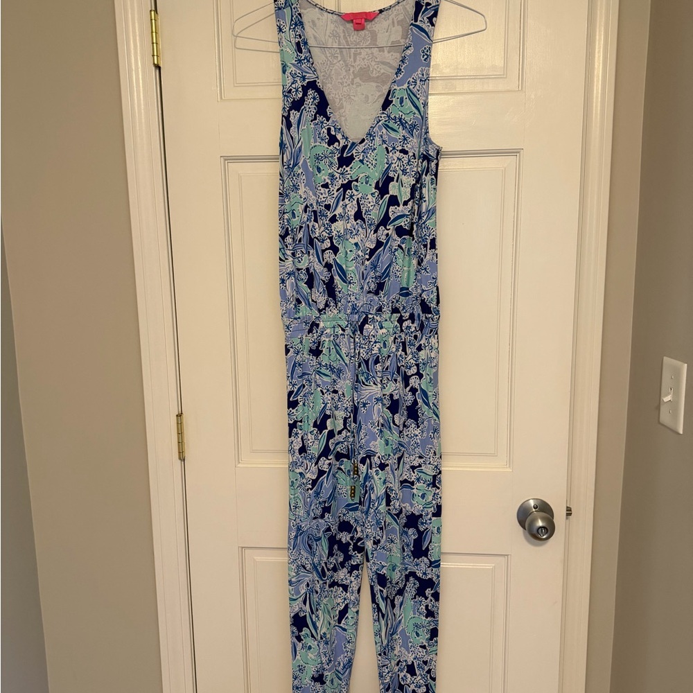 Lilly Pulitzer Blue and Green woman’s romper